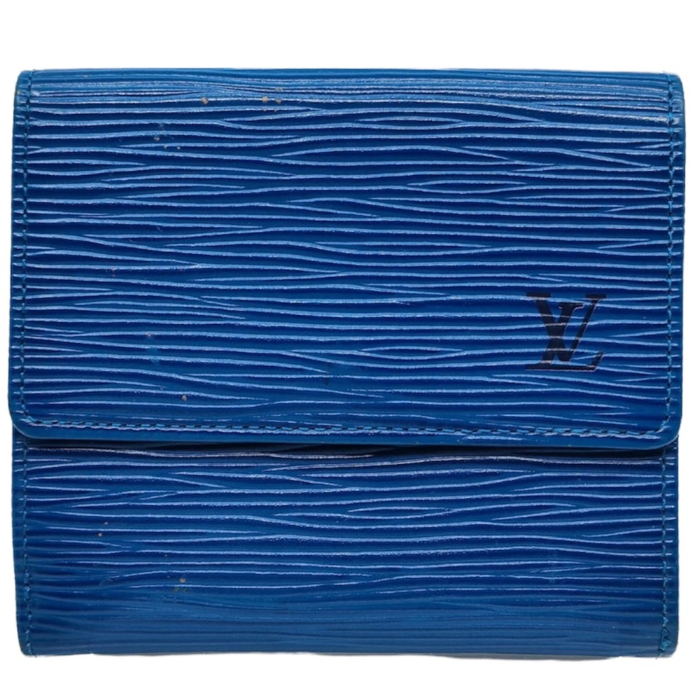 Louis Vuitton LV Wallet Porte Monnaie Carte Credit Blue Epi